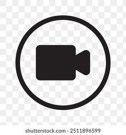 Video Vector Video de ícono de llamada. Ilustración vectorial de ícono de llamada.