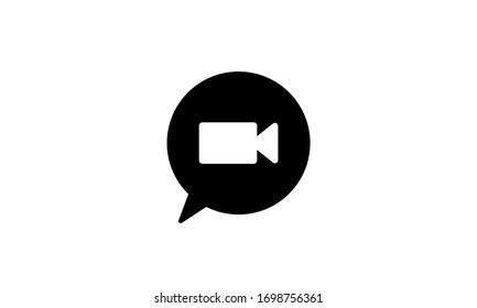 Video call icon vector illustration,Video chat icon vector