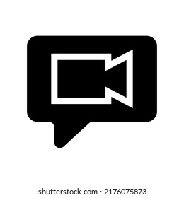 Video Call Icon Vector Symbol Design Illustration