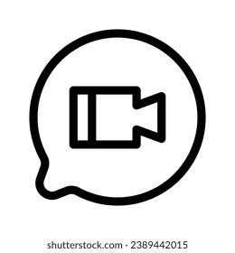 Video Call Icon Vector Symbol Design Illustration