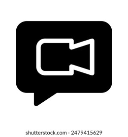 Video Call Icon Vector Symbol Design Illustration