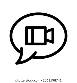 Video Call Icon Vector Symbol Design Illustration