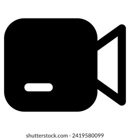 Video Call Icon for web, app, uiux, infographic, etc