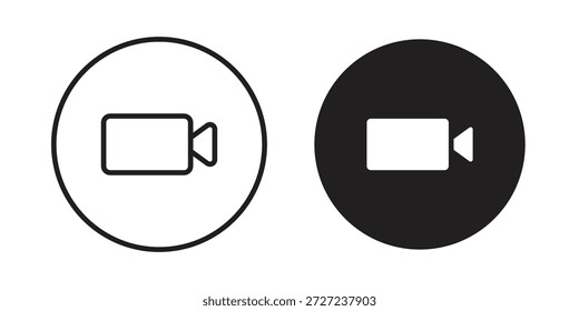 Symbol für Videoanrufe. Vektorgrafik-Paket für Apps und Designs