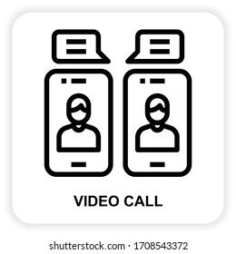 Iconos de videollamadas para diseño web, libro, anuncios, aplicación, proyecto, etc.