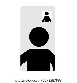 video call image illustration, video call wire frame design