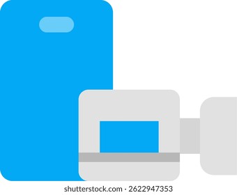 Design de ícone de vetor de linha de chamada de vídeo