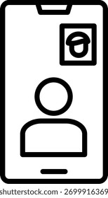 video call lineal icon vector for illustration with isolated. suitable for design, icon, logo, app