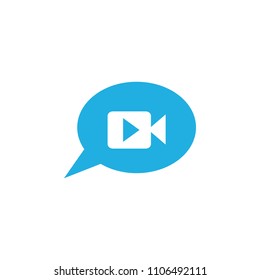 Video Call Logo Icon Design