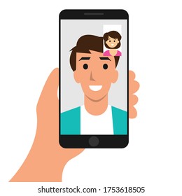 Video call in phone icon