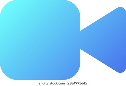 Video call pixel perfect flat gradient two-color ui icon. Videotelephony. Conversation with camera. Simple filled pictogram. GUI, UX design for mobile application. Vector isolated RGB illustration
