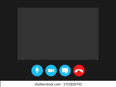 Video call screen template online video