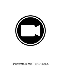 Video Call Symbol Icon Vector Illustration