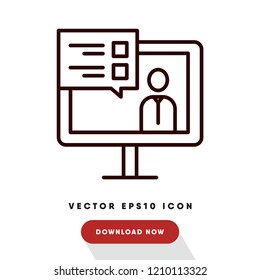 Video call vector icon