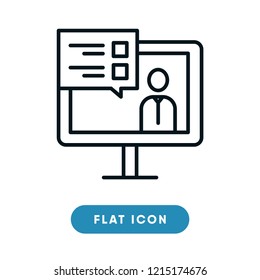Video call vector icon