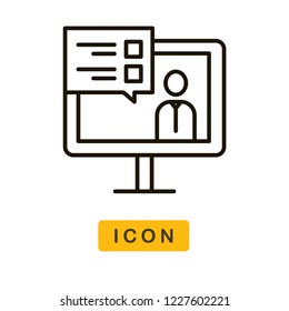 Video call vector icon