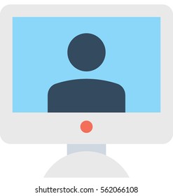 Video Call Vector Icon