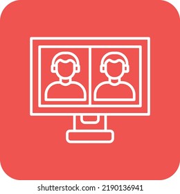 Video Call vector icon. Can be used for printing, mobile and web applications.