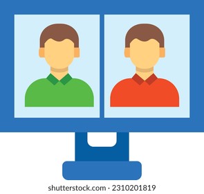 Icono vectorial de videollamadas. Se puede usar para imprimir, móviles y aplicaciones web.
