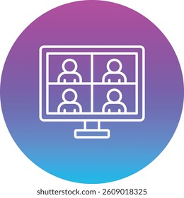 Video Call vector icon. Can be used for printing, mobile and web applications.