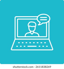 Video Call vector icon. Can be used for printing, mobile and web applications.