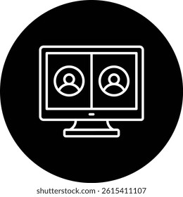 Video Call vector icon. Can be used for printing, mobile and web applications.
