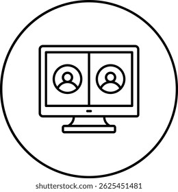 Video Icono de Vector de llamada. Se puede utilizar para aplicaciones de impresión, móviles y de Web.