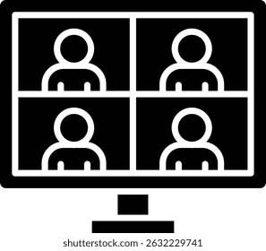 Video Call vector icon. Can be used for printing, mobile and web applications.