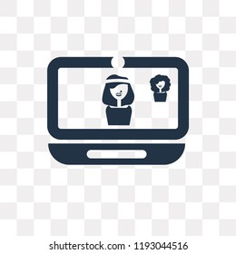 Video call vector icon isolated on transparent background, Video call transparency concept can be used web and mobile