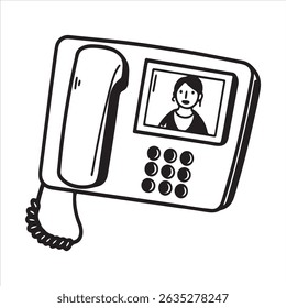 Video Call Vector Icon – Online Chat, Conference, Communication Graphic Design