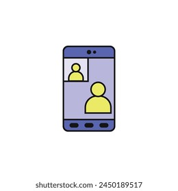 video call vector type icon