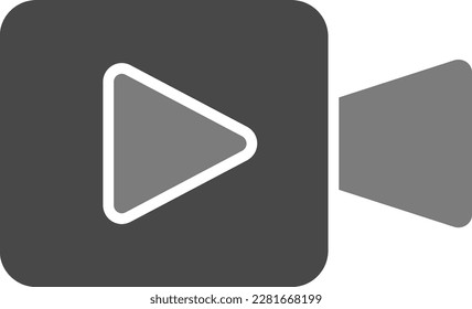 Icono vectorial de aplicación de videollamadas. Se puede usar para imprimir, móviles y aplicaciones web.