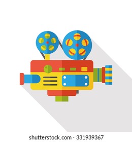 video cam flat icon