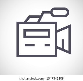 video camera 10 bond icon design vector graphics