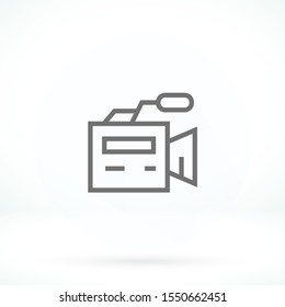 video camera 10 bond icon design vector graphics