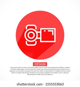 video camera 10 bond icon design vector graphics