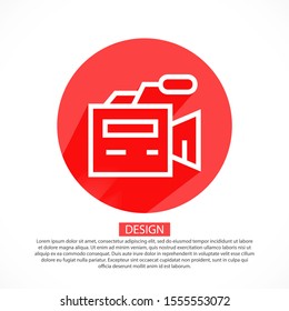 video camera 10 bond icon design vector graphics