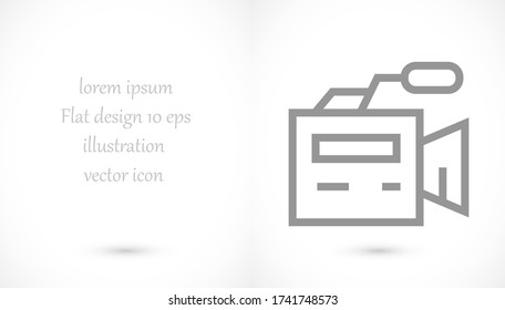 video cámara 10 gráficos vectoriales de diseño de iconos