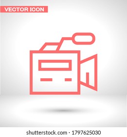video camera 10 bond icon design vector graphics
