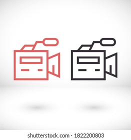 video camera 10 bond icon design vector graphics