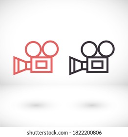 video camera 10 bond icon design vector graphics