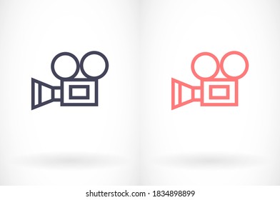 video camera 10 bond icon design vector graphics