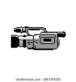Video Camera in 8bit Pixel Art Style