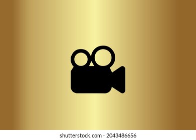 Video Camera Basic and elegant minimal artistic design initial based Icon logo-vector