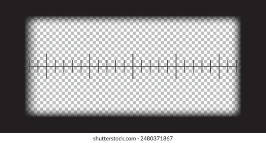 Video camera, binocular and camera roll viewfinder overlay. Camera and binocular frame vector template. Black lines on transparent background. 