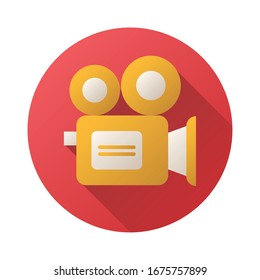 video camera block style icon vector illustration design