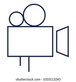 Video camera, Camcorder Flat minimal icon vector