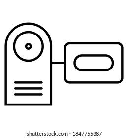 Video camera / camcorder line art icon