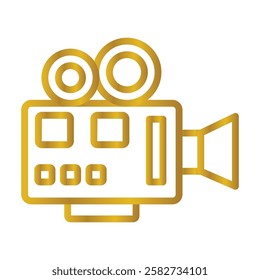 Video Camera Color gradient illustration vector icon which can easily modify or edit 