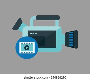 video camera design, vector illustration eps10 graphic 